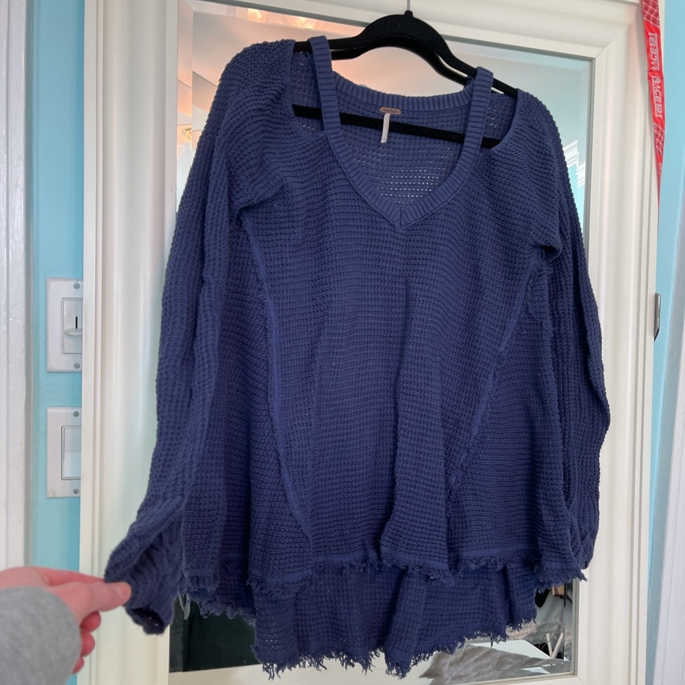 Free People cold shoulder sweater